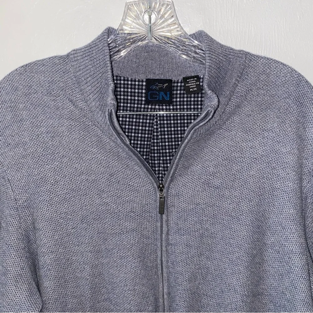 Greg Norman Gn Collection Men's M Chelsea Full Zip Wind Sweater Golf Jacket